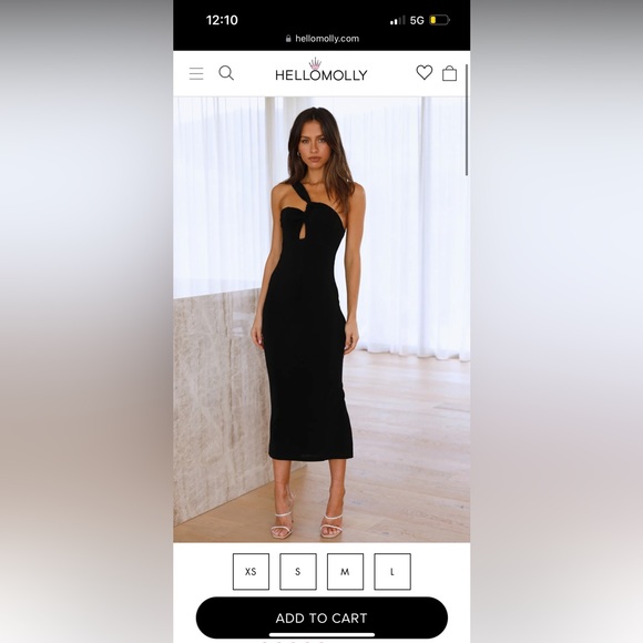 Hello Molly Lollipop Midi Dress in Black NWT - Picture 3 of 5